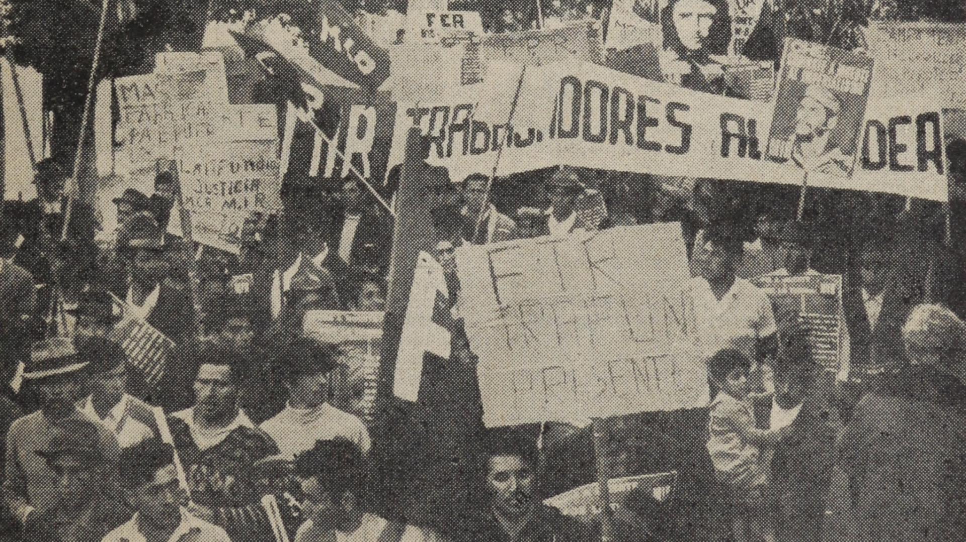 Marcha de personas.