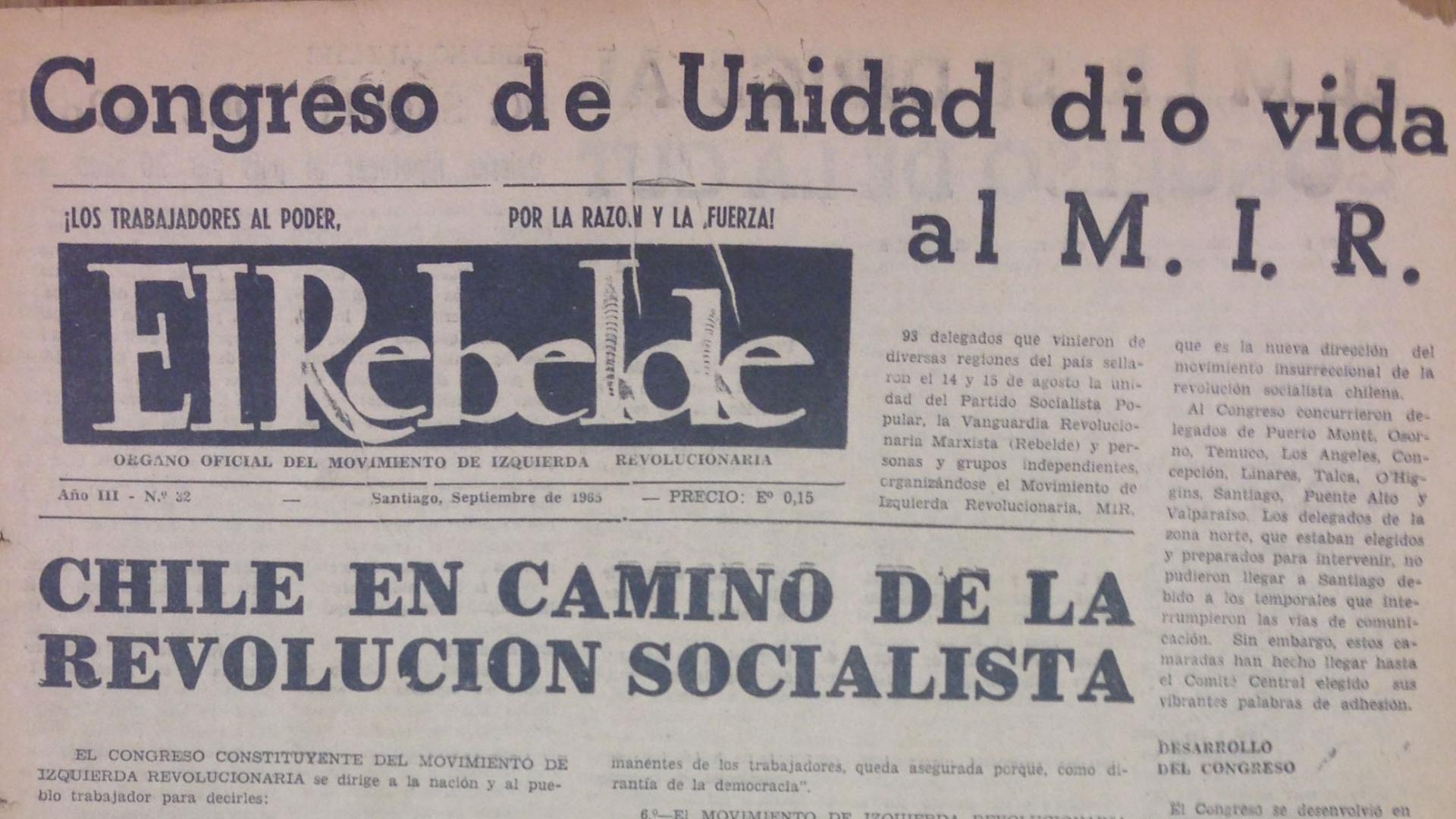 Revista El Rebelde.