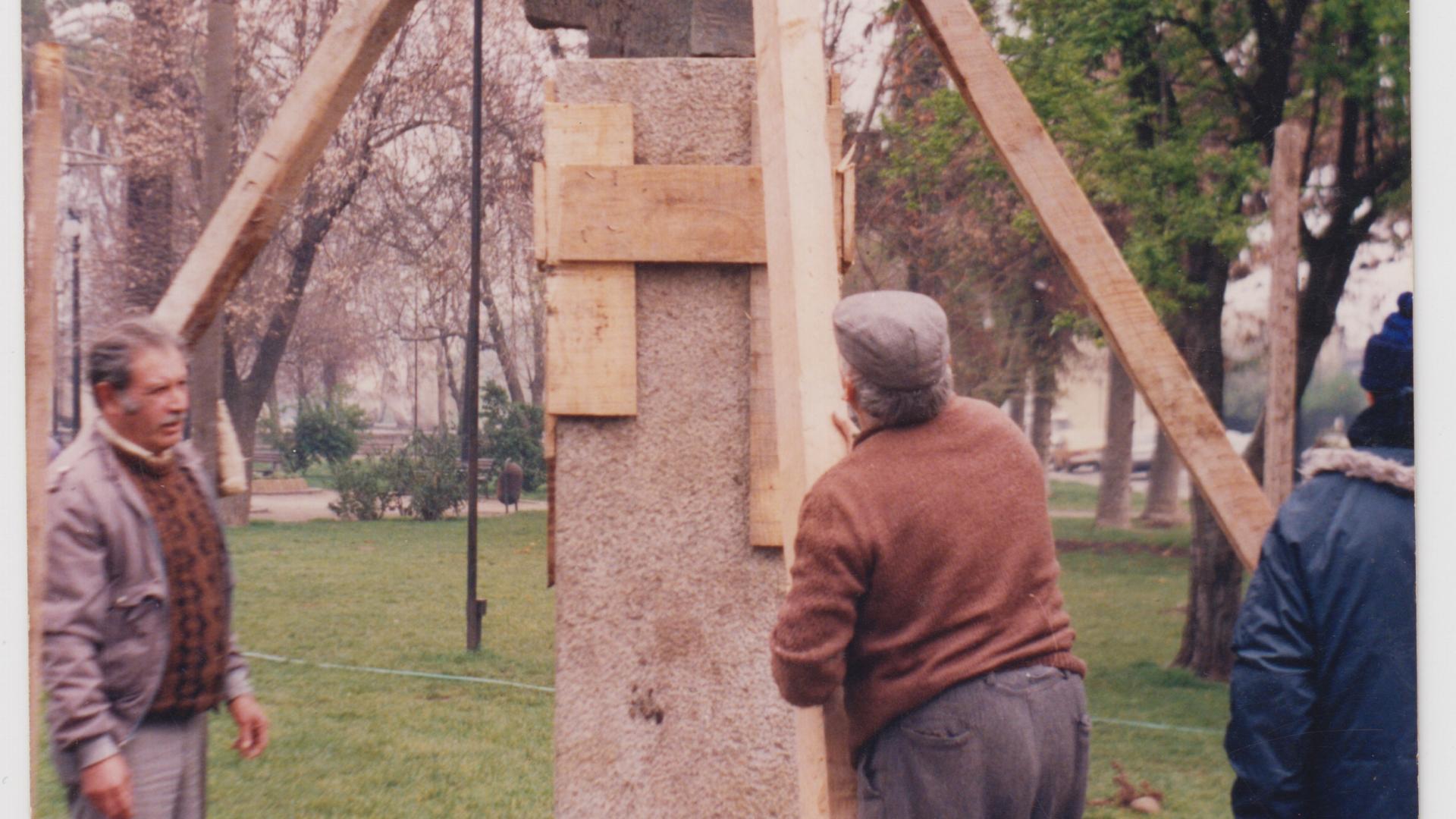 Inauguración del monumento de Luis Emilio Recabarren