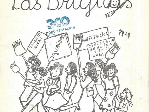 Dibujo mujeres protestando.