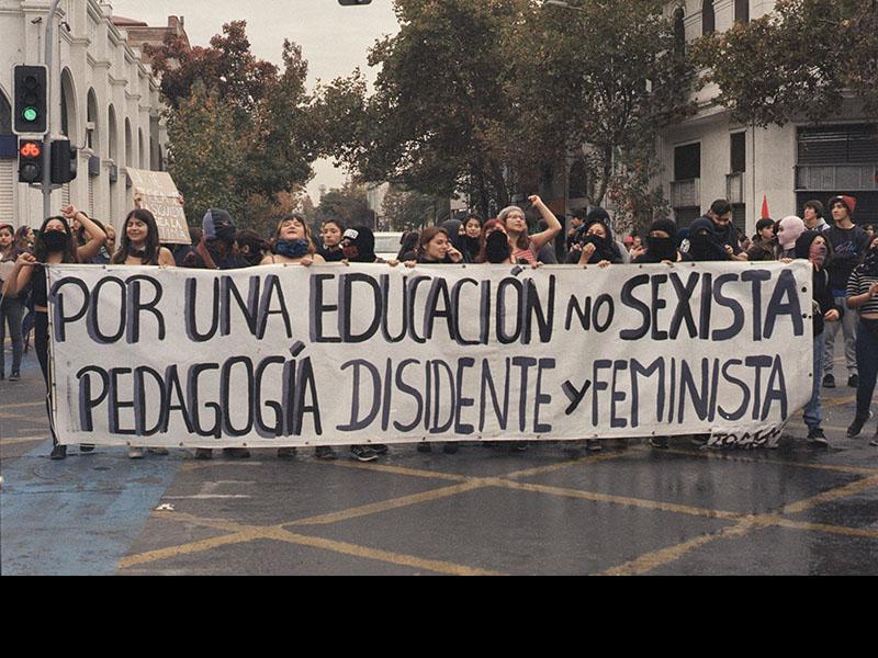 Marcha por una Educación No Sexista, Santiago, 16-05-2018. Donación Red de Historiadoras Feministas- Joaquín Pinto.