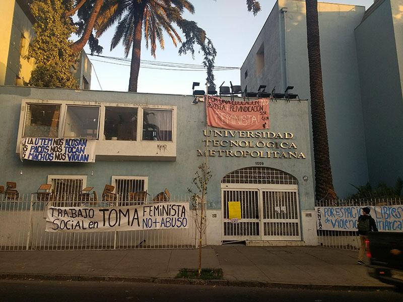 Trabajo Social UTEM en toma feminista, Santiago, 2018. Donación Josefa González- Trabajo Social UTEM.