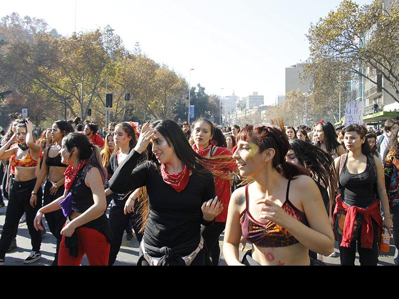 Marcha por una Educación No Sexista, Santiago, 06-06-2018. Donación Miguel Carrasco.