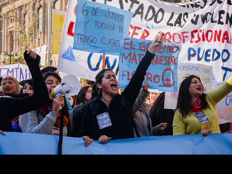 Marcha por una Educación No Sexista, Santiago, 06-06-2018. Donación Amanda Mitrovich- COFEU.