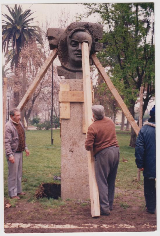 Inauguración del monumento de Luis Emilio Recabarren