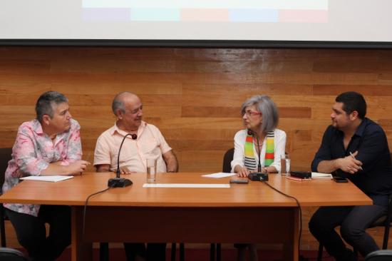 Emma De Ramón, Claudio Vidal, María Eugenia Barrientos y Claudio Ogass.